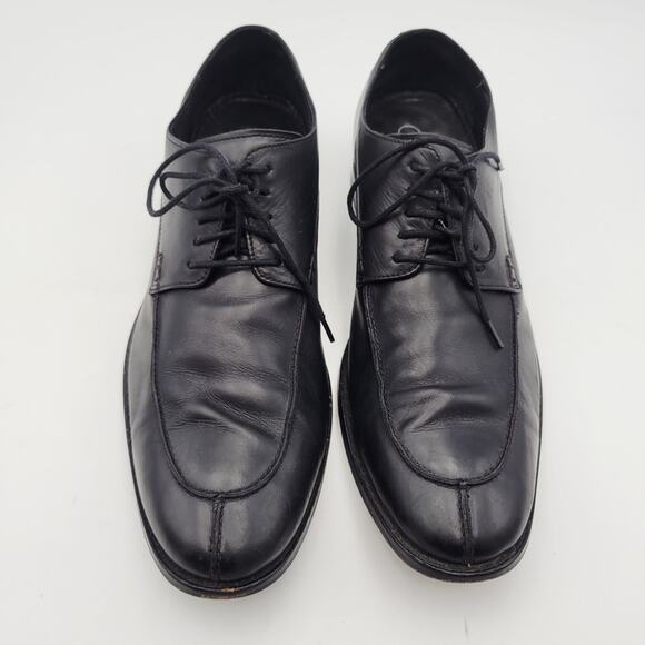 Cole Haan Air Colton Black Leather Lace Up Shoes NikeAir Sole Men\'s 11 M Split